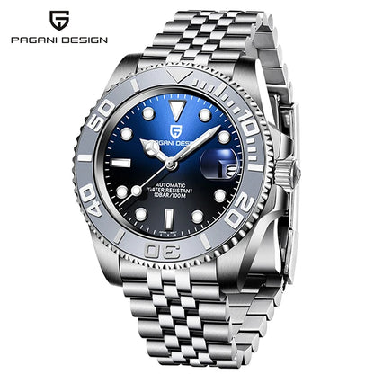 PAGANI DESIGN V2 Japan Movement 40MM Luxury Men's Mechanical Watch Sapphire Glass Ceramic Bezel Automatic Diving Watches for Men