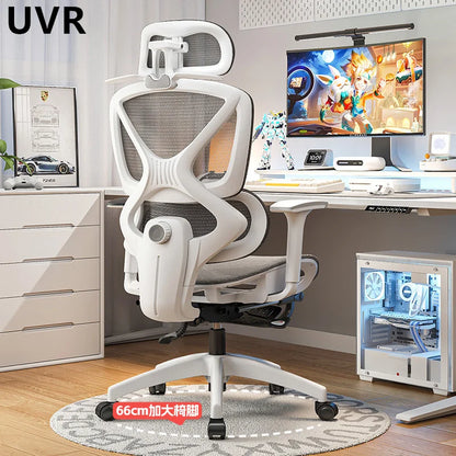 UVR Ergonomic Office Chair with Adjustable Lumbar Support, Breathable Mesh Computer Chair, Reclining Swivel Executive Chair for Home & Office