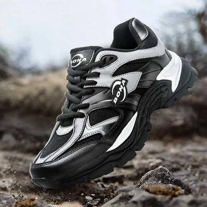 BONA New Designers Breathable Road Running Shoes Casual Shoes Man Athletic Walking Footwear Men Outdoor Jogging Masculino
