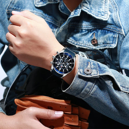 REWARD Men's Watches 81011M Sports Silicone Quartz Men's Watch Waterproof Calendar Chronograph Luminous Watches Men