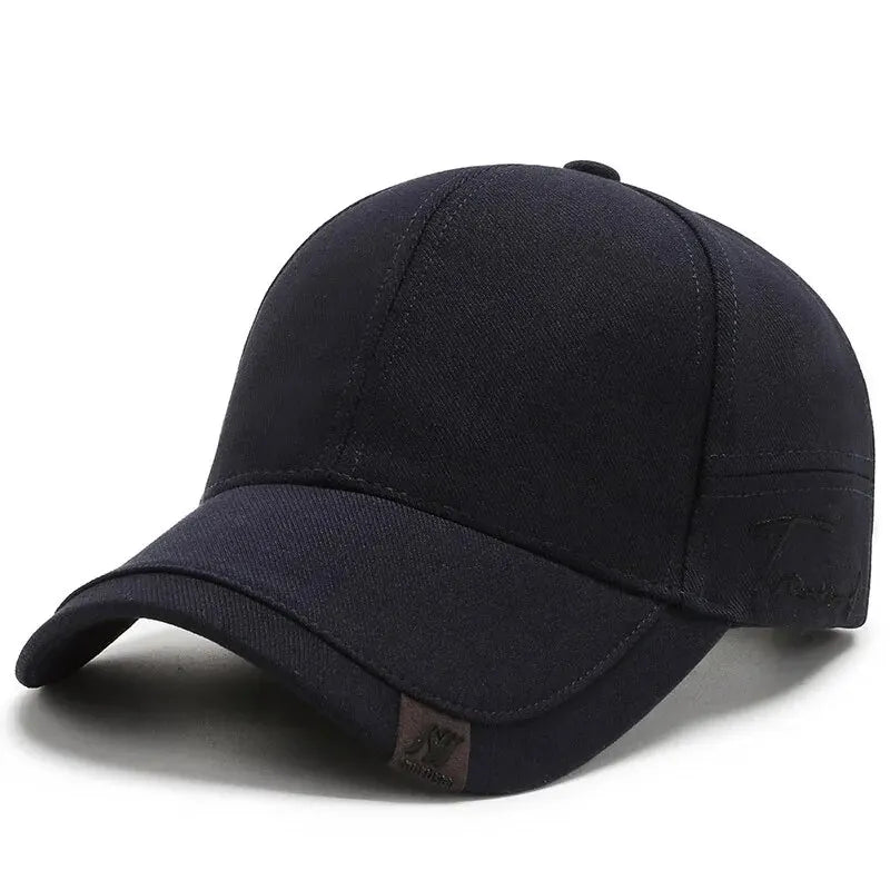 Cappellino da uomo Tide con visiera, cappello da sole coreano da uomo, nero, modello Tide, semplice, casual e versatile, cappellino da baseball
