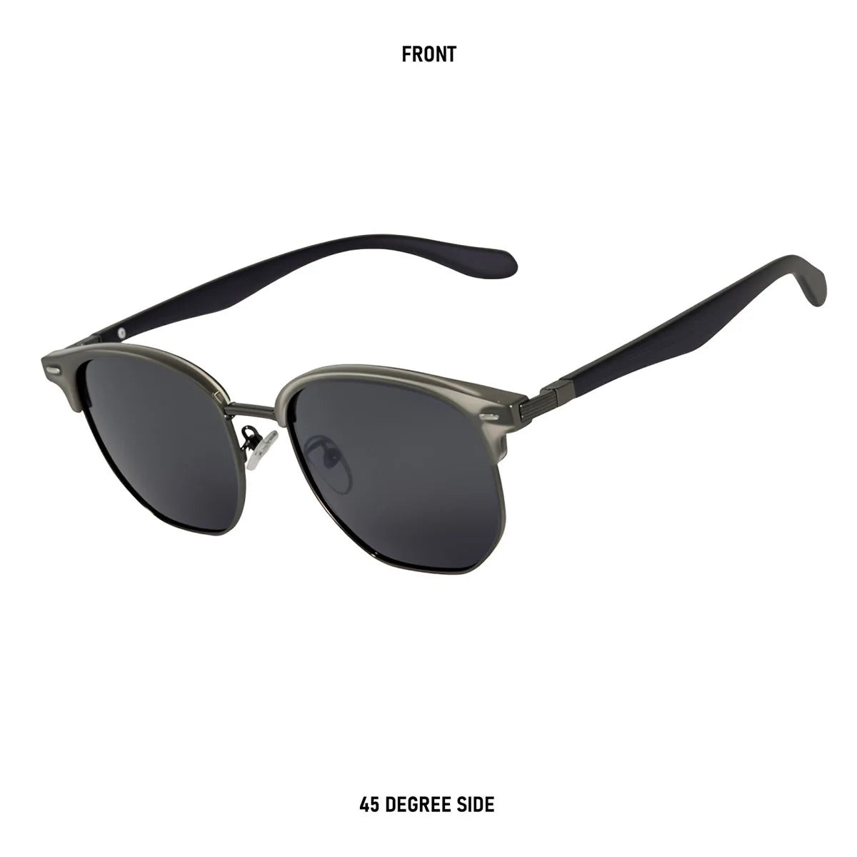 Polarized Sunglass Men Lenses Semi Rimless Vintage Retro Sunglasses Women Trendy Vacation Fashion Glasses Gafas De Sol Hombre
