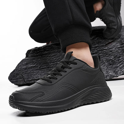 Autumn and Winter Men's Waterproof Sneakers, Soft and Cushion Sport Shoes for Walking, Plus Size 39-48 Casual Shoes for Men