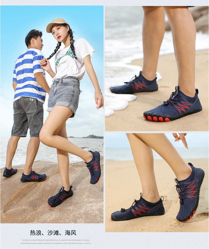 Women's Water Shoes Barefoot Shoes Men's Aqua Swimming Shoes Quick Dry Footwear for Beach Gym