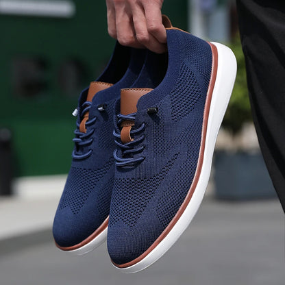 Mocasines deportivos de malla para hombre, calzado antideslizante de corte bajo, zapatos casuales deportivos, superventas, zapatos de diseño 2025