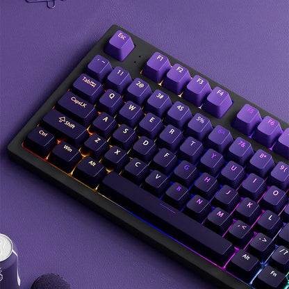 133+ tasti OEM Profile Gradient Keycaps per tastiera meccanica da gaming con switch Cherry MX, PBT retroilluminati RGB, layout ISO, keycap