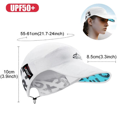 LOOGDEEL Outdoor Sports Running Hat Women Men Quick-drying Breathable Bike Sunshade Headwear Anti-UV Cycling Mountaineering Cap