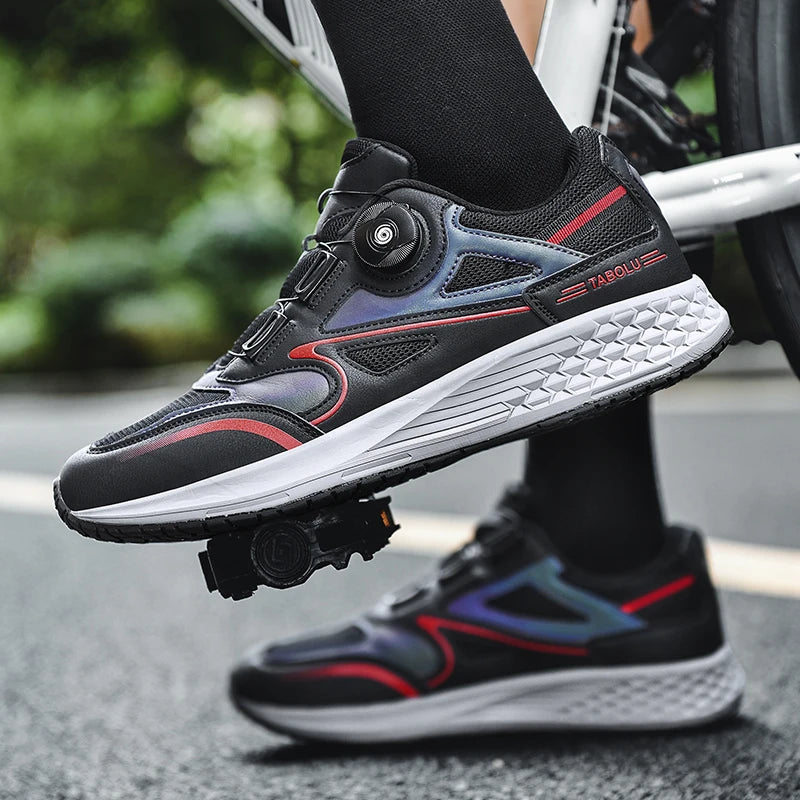 MTB Cycling Shoes Men 2024 Flat Bottom Dirt Bike Race Mountain Footwear Bicycle Indoor Cleats Lock Cleat Trekking Cycling Sneakers