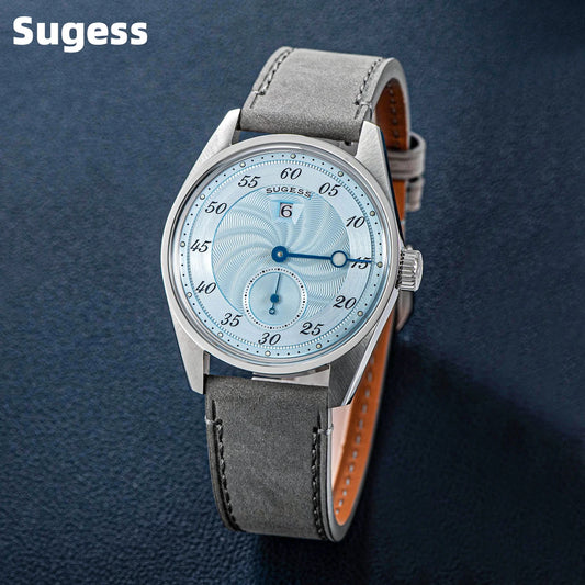 Sugess Watch of Men Automatic Mechanical Wristwatches ST1721 Movement Luminous Simple Fashion Clock Waterproof Glass S451 New