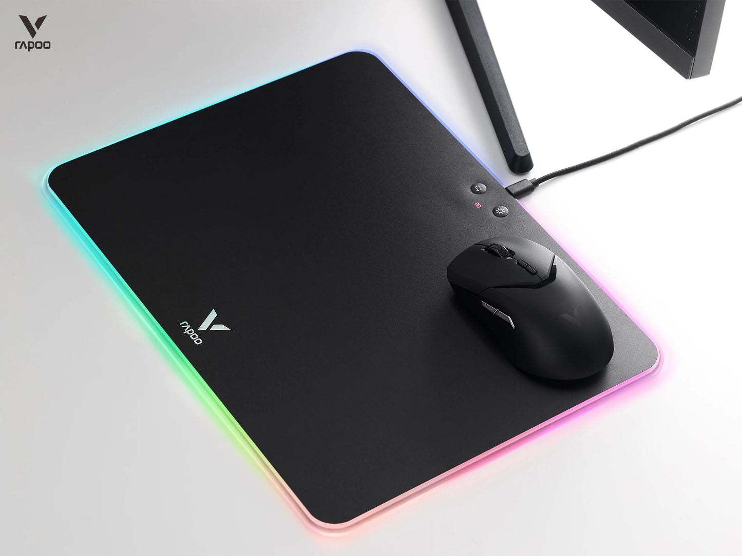 Mouse da gaming wireless Rapoo VT9PRO PAW3398 68g cablato programmabile ergonomico 26000DPI Type C ricaricabile accessorio per PC gamer