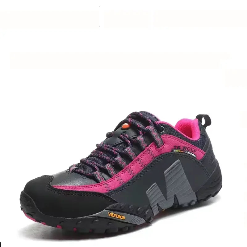 Sapatos de Trekking para Homem Outdoor Lover, Impermeáveis, Botas de Caminhada de Montanha em Couro Genuíno, Sapatos Táticos de Caça Woodland