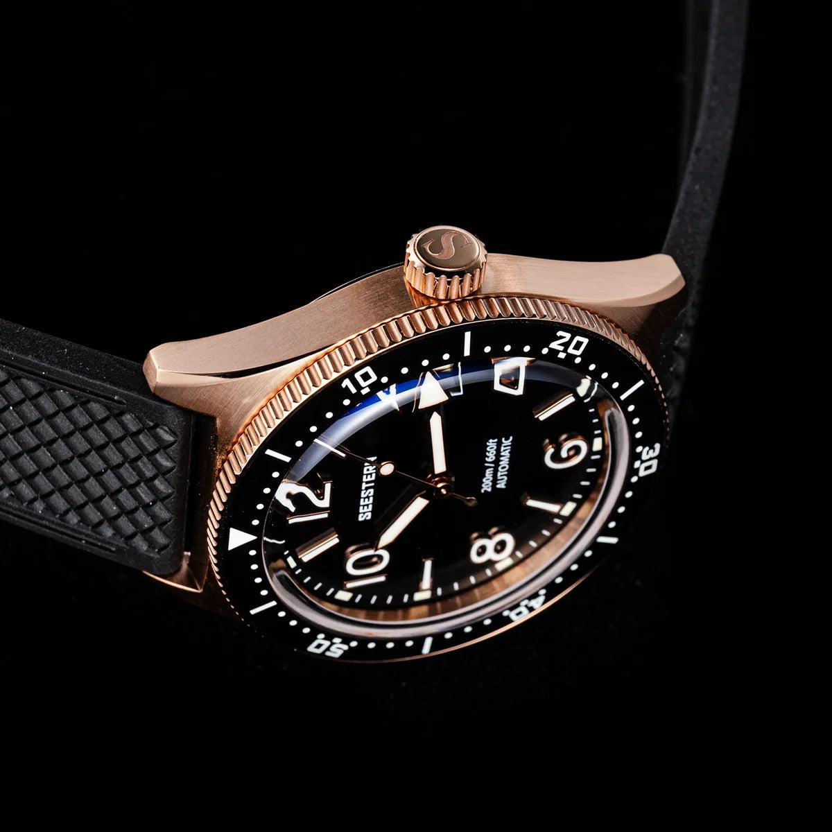 Sugess Diveing Watch of Men Automatic Mechanical Wristwatches 20ATM Waterproof Sapphire NH35A Movement BGW9 Luminous New S434-2