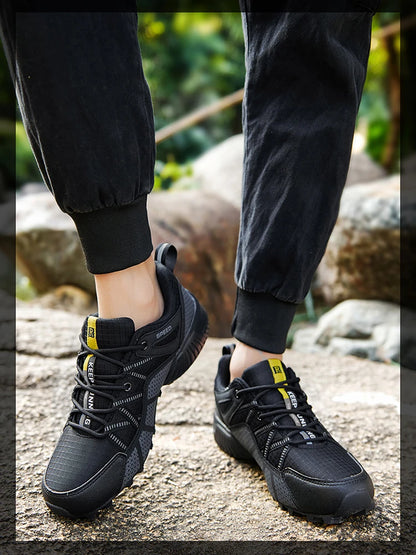 Sapatos de Caminhada para Homem Todo-o-Terreno, Calçado Desportivo Outdoor em Malha Respirável, Antiderrapante e Resistente ao Desgaste, Sapatos de Caminhada e Ciclismo Outdoor