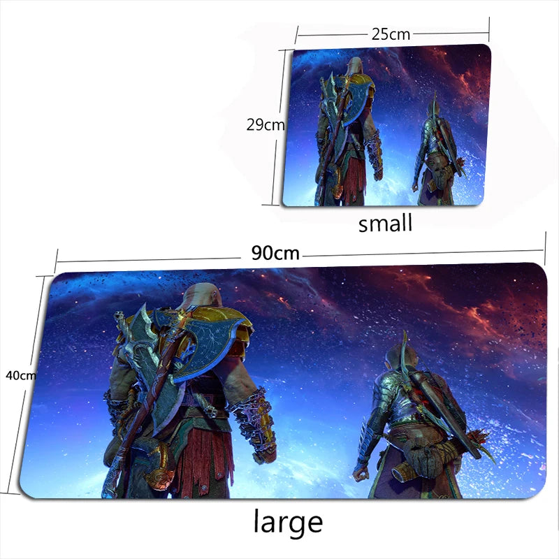 God of War Ragnarok Mouse Pad XXL Mouse Mat Gamer 100X50CM Gaming Accessories Mousepad  Large Keyboard DeskMats Pad for Computer