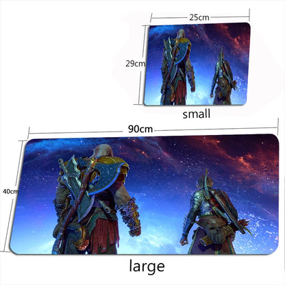 God of War Ragnarok Mouse Pad XXL Mouse Mat Gamer 100X50CM Gaming Accessories Mousepad  Large Keyboard DeskMats Pad for Computer