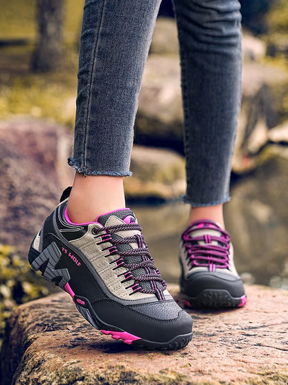 Sapatos de Trekking para Homem Outdoor Lover, Impermeáveis, Botas de Caminhada de Montanha em Couro Genuíno, Sapatos Táticos de Caça Woodland