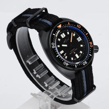 Heimdallr Men's watches 44mm PVD 6105 Diver Watch Japan NH35 Movement Automatic 200M Waterproof Ceramic Bezel Wristwatch