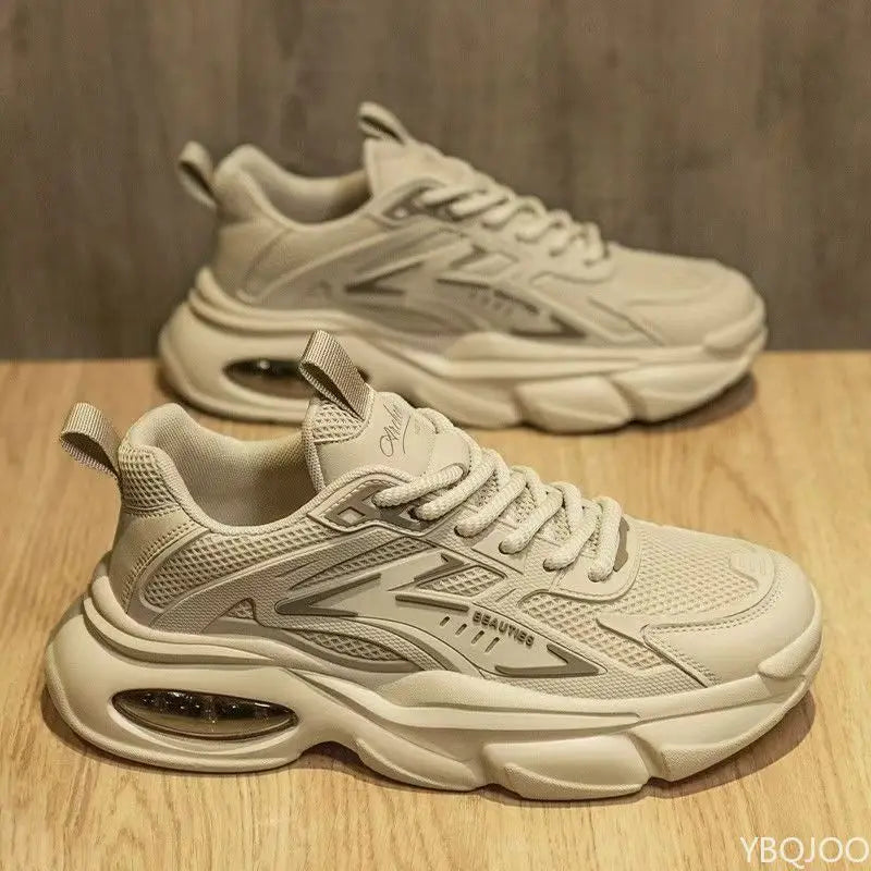 Fashionable Versatile Spring Autumn New Thick-Soled Men's Casual Comfortable Height-Increasing Sports Shoes