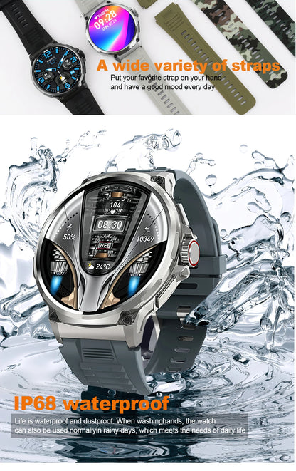2026 New GPS Track Smart Watch Men 1.85-Inch HD AMOLED Screen 710 Mah Battery Sport Bluetooth Call Smartwatch For Android IOS