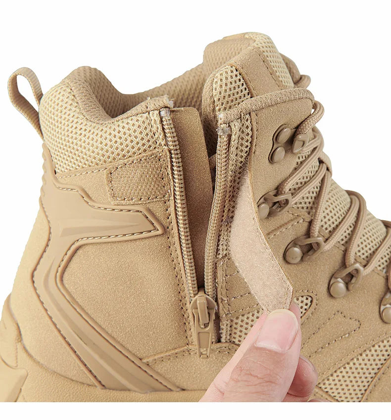 Botas tácticas mejoradas de entrenamiento de combate para hombre, calzado outdoor para camping antidesgaste de respuesta rápida, zapatillas de senderismo para pesca y caza para hombre