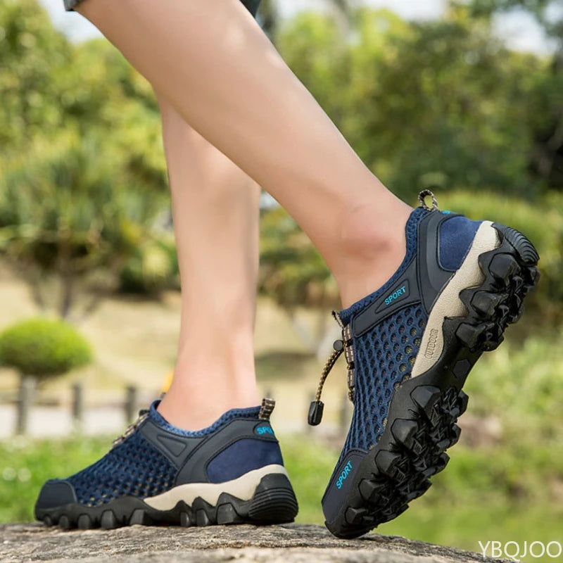 Summer Fashion Breathable Water Wading Men's Shoes, Sports and Leisure Running Trend Flat-Bottomed Mountaineering Sports Shoes