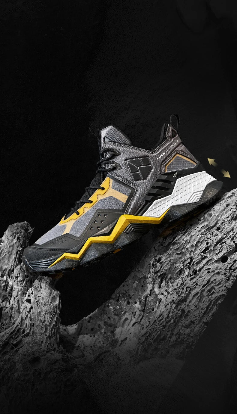 Rax Men's Waterproof Hiking Shoes Breathable Hiking Boots Outdoor Trekking Boots Sports Sneakers Tactical Shoes