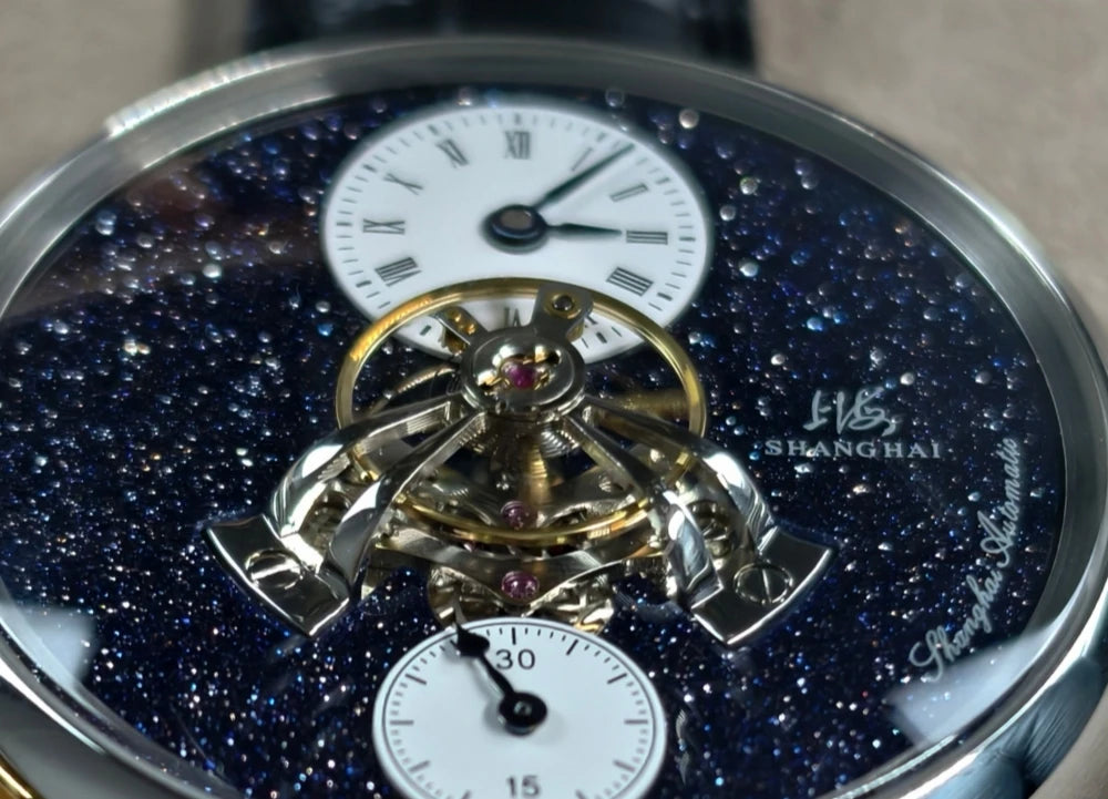 Shanghai The Bund Sky Dome Series Men's Mechanical Watch, 42mm Center Flywheel Automatic, Limited Edition Brand Watch