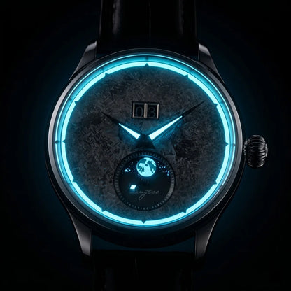 Automatic Man Watch Moon-Phase ST2528 Movement Waterproof Mechanical Wristwatches Sapphire Crystal Titanium Dials Clock S401 New