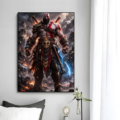 God Of War Poster Wall Art Print Decorative Mural Home Decor Gift Unframed