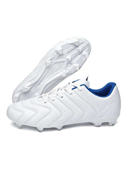 Sport Field AG/FG Soccer Cleats, PU Fabric Sweat-Wicking Upper, TPU Wear-Resistant Sole, Sturdy Durable for Men Women Kids