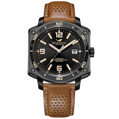 BORIAGE(BOAIJIUA) NH35 Fully Automatic Mechanical Men's Watch Original Design Mechanical Watches  Luminous Wristwatch