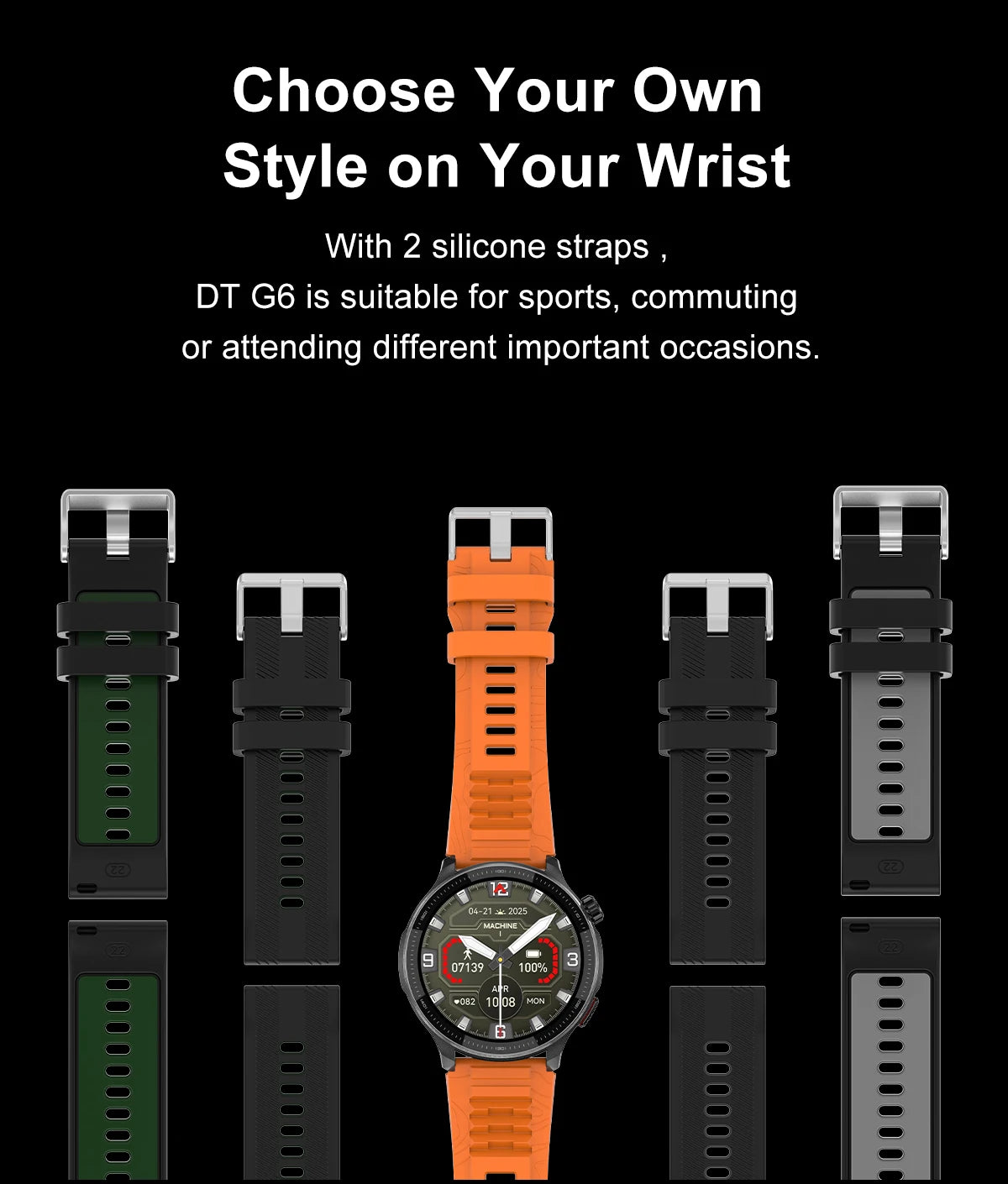 New GPS Offline Maps Smart Watch Men Memory 3D Menu Styles TWS MP3&MP4 Player 1.43"AMOLED Compass Sport Swim Waterproof Bracelet