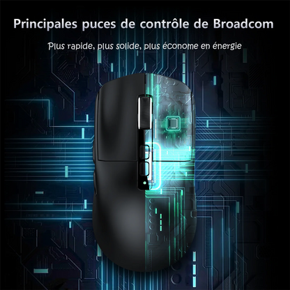 Attack Shark X6 Wireless Ergonomic Gaming Mouse Adjustable DPI Wired 2.4G/Bluetooth High Precision Rechargeable Mice