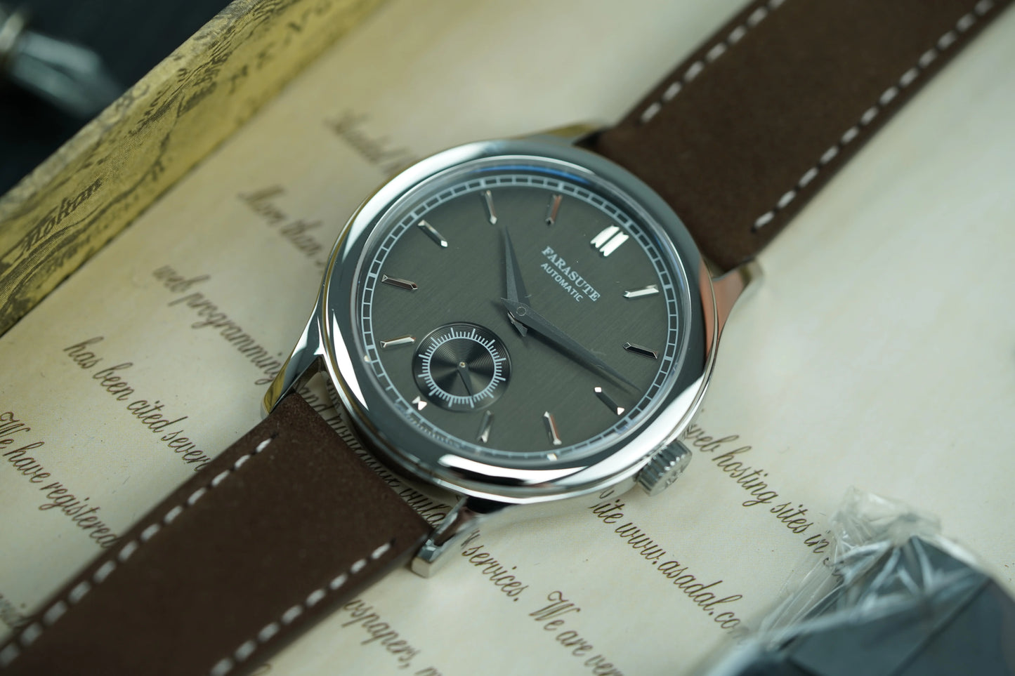 FARASUTE New Hangzhou Customized Movement Automatic Mechanical Wristwatch For Men Sapphire Stainless Steel 5Bar Waterproof Watch