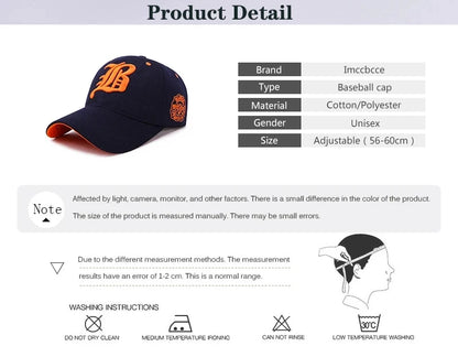 Casquette de baseball pour homme et femme, casquette d'été en coton, brodée, snapback, casquette hip-hop, casquette de sport pour adulte, casquette de soleil décontractée, gorra pour homme, visière, casquette « Dad Hat »