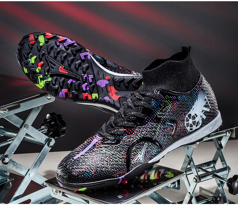 Scarpe da calcio professionali da uomo, scarpe da calcetto con tacchetti, sneakers da calcio ultraleggere per allenamento e sport all’aperto