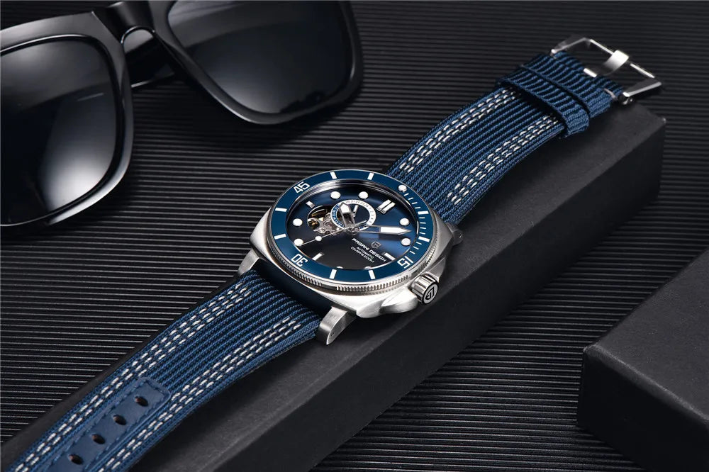 PAGANI DESIGN 2025 New Tourbillon Skeleton Luxury Automatic Watch For Men Japan NH39A Stainless steel Mechanical WristWatch Men