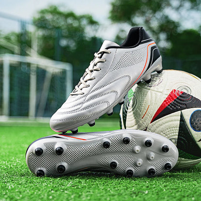Chaussures de football pour hommes, crampons de football à tige haute pour terrain dur FG AG TF, entraînement professionnel, baskets légères pour l'extérieur, pointures 39-45