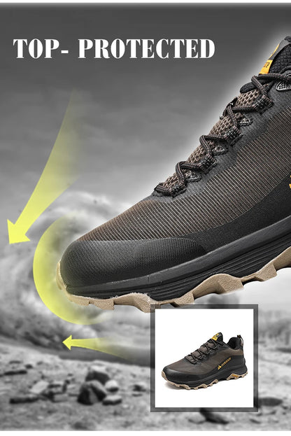 HIKEUP Outdoor Running Shoes Men Women Anti-Skid Hiking Camping Sports Trail Male Safety Footwear Comfort Trekking Sneakers