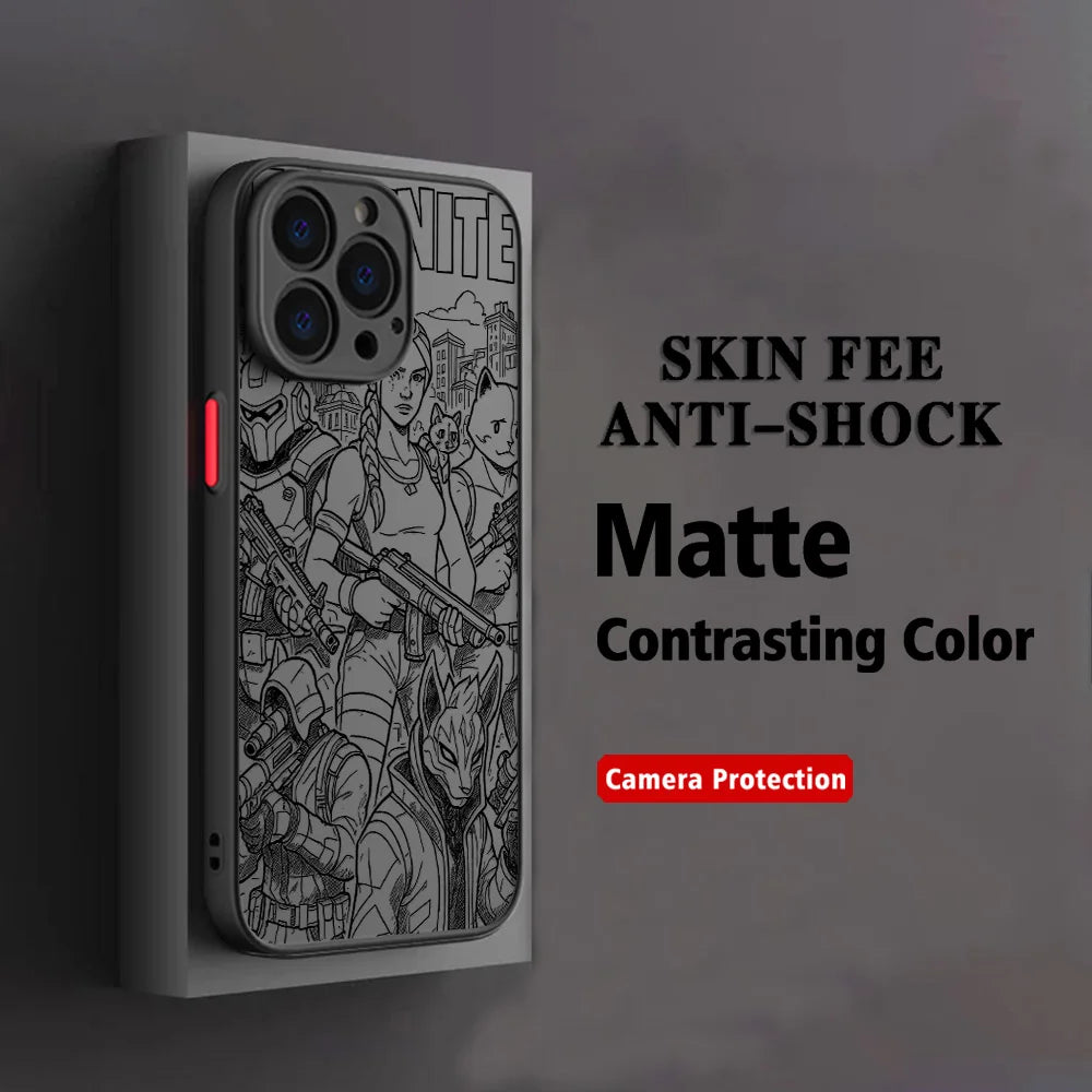 Hot Game F-Fortnite Phone Case For Samsung Galaxy A17 A07 A06 A56 A36 A26 A55 A14 A05 A15 A24 A25 A73 A04 A40E A25 A24 4G 5G