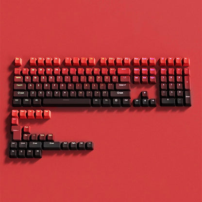 Keycap RGB gamer retroilluminati a gradiente per tastiera meccanica con switch MX, profilo OEM, PBT bianco e blu, layout ISO, tasti fai da te