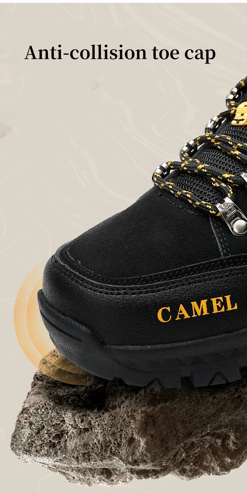 Classic Black Men's Hiking Shoes Outdoor Low-Cut Climbing Walking Shoes Trekking Sneakers Non-Slip Mountaineering Shoes for Men