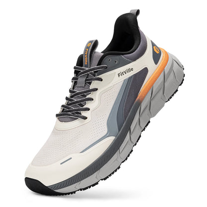 FitVille wide toe box shoes for men, cushioned, extra wide width, non-slip, wide lightweight breathable running shoes