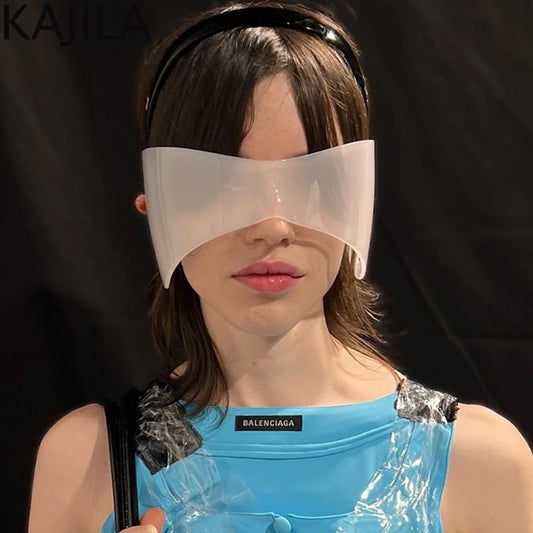 Oversized One-Piece Shield Punk Sunglasses Women 2026 Luxury Brand Sports Rimless Windproof Mask Sun Glasses Wrap Around Eyewear
