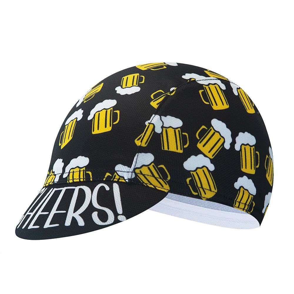 Boné de Ciclismo Beer para Desporto ao Ar Livre, Boné de Equipa para Bicicleta, Respirável, Proteção Solar de Verão, Unissexo
