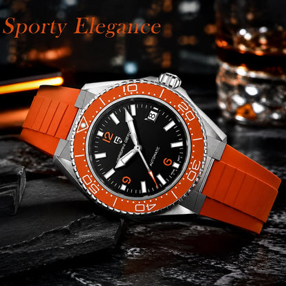 Pagani Design New Men's Mechanical Watch Luxury Sapphire Stainless Steel 100m Waterproof Ceramic bezel Automatic Watch