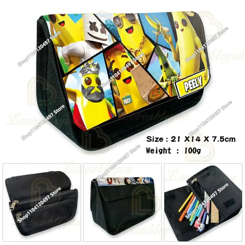 Estojo Escolar Fortnited de Grande Capacidade para Estudantes, Estojo para Lápis Infantil, Bolsa para Canetas, Material Escolar, Bolsa de Papelaria para Rapazes, Presentes Gaming