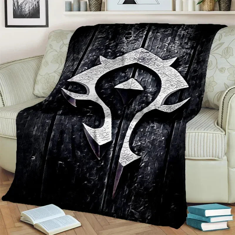 3D World of Warcraft Game WOW Lich King DH Blanket,Soft Throw Blanket for Home Bedroom Bed Sofa Picnic Travel Office Cover Kids