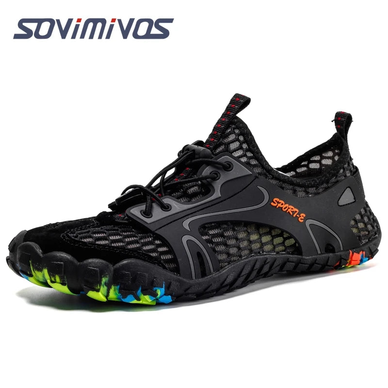 Water Shoes for Men Barefoot Beach Shoes Breathable Sport Shoes Quick Dry River White Sea Aqua Sneakers Soft Beach Sneakers