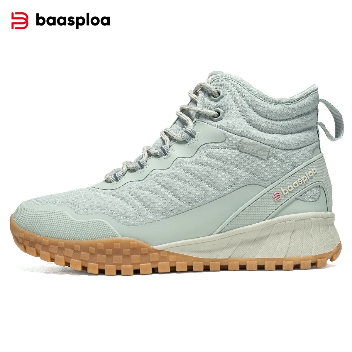 Baasploa Winter Women’s Sneakers Plush Warm Snow Boots Non-Slip Waterproof Shoes Women’s Outdoor Boots Walking Shoes